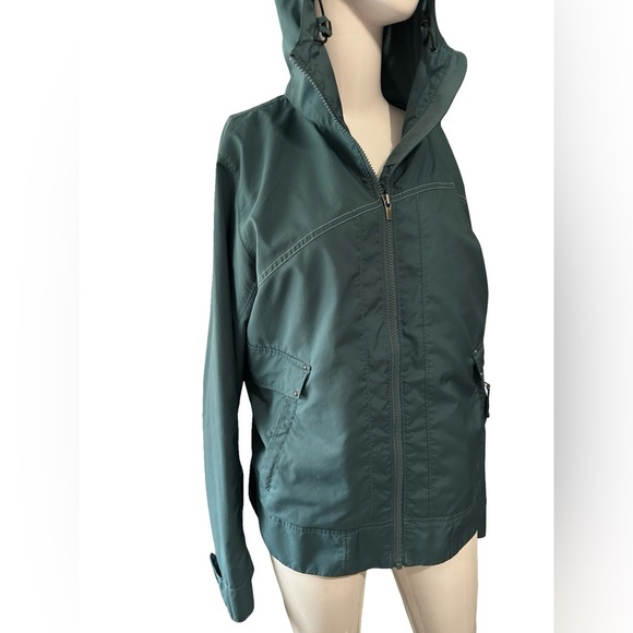 Columbia Green Utility Jacket Zip Front Casual - Picture 6 of 9
